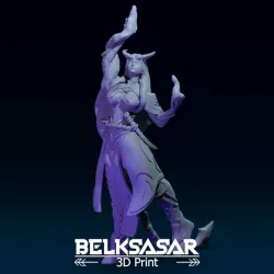 $3.90Girl Tiefling Sorcerer in Dynamic pose