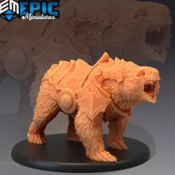 $3.90Grizzly Bear Armored / Wild Animal / Black Forest Encounter / Brown Polar