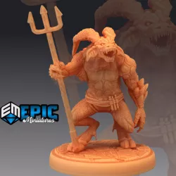 $3.90Horned Devil Pitchfork / Demon Minion / Hell Spawn Horror / Abyss Encounter
