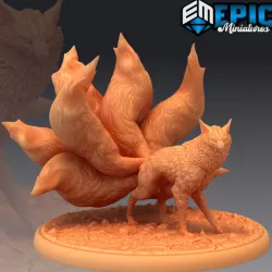 $3.90Nine Tailed Fox Spirit / Kitsune / Japanese Yokai