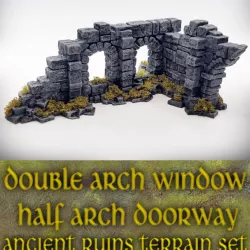$3.95Double Arch Window - Half Arch Door: Ancient Ruins Terrain Set