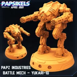 $3.99PAPZ INDUSTRIES BATTLE MECH YUKARI