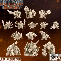 $30.00Dungeon Delvers Dark Dwarven Raiders Complete set