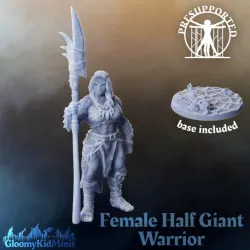 $4.00Female Half-Giant Warrior