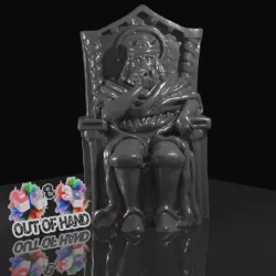 $4.00king on Throne - Statue