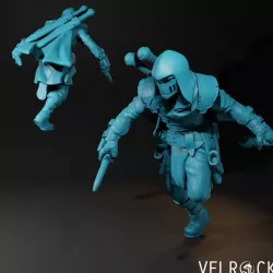 $4.00Male Human Rogue with Throwing Daggers (PRESUPPORTED)