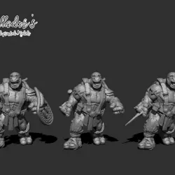 $4.00TURLTE-FOLK WARRIORS - SAI, SPEAR AND SHIELD