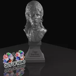 $4.50David Bowie - Ziggy Stardust Head and base