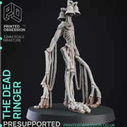 $4.50Dead Ringer - Cryptid - PRESUPPORTED - 32mm scale - Siren head D&D style