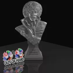 $4.50Jimi Hendrix The Hendrix experience Head Bust and Base