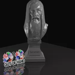 $4.50Sir Chistopher Lee - Saruman - A lord Of The Rings Inspired Head Bust and Base