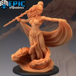 $4.90Marid Spear / Water Elemental Genie / Oriental Female Djinn