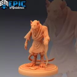 $4.90Ratfolk Sensei / Rat Martial Artist / Japanese Rodent / Monk Teacher