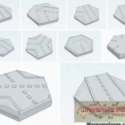 $4.99Road Tile Set, Battletech Magnetic Hex Tiles