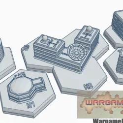 $4.99Sci-Fi Building Magnetic Hex Tile Set 3