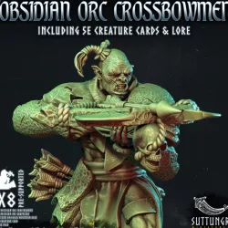 $4.99The Obsidian Orc Warband - Crossbowmen x8 - Pre-Supported