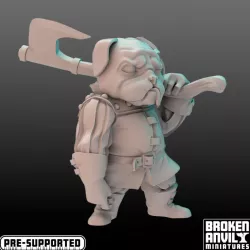 $5.00Barkonian Pug Axe Wielder