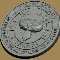 $5.00Blackcats 3D coin