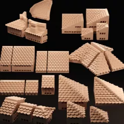 $5.00Church and Temple Roof Building Tiles - OpenLOCK Modular Terrain
