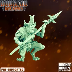 $5.00Dungeon Delvers Froggkin Army - Spearman - STL