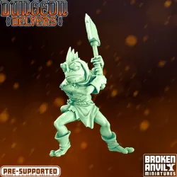 $5.00Dungeon Delvers Froggkin Army - Warrior 3 - STL 32mm