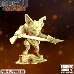 $5.00Dungeon Delvers Mousefolk Militia - Rogue - STL 32mm