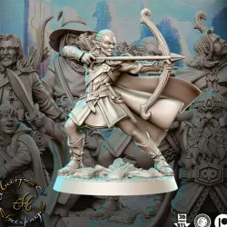 $5.00Feydhil - Elf Archer - 32mm - DnD