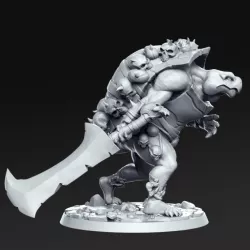 $5.00Kurgh - Turtle hunter - 32mm - DnD