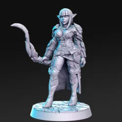 $5.00Mirvielle - Female Archer - 32mm - DnD