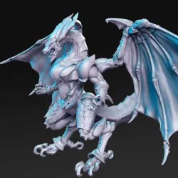 $5.00Roidranyl (mechanical construct dragon) - 32mm - DnD