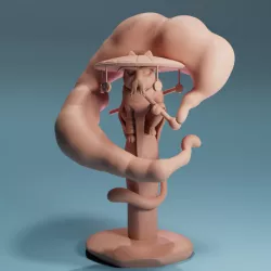 $5.00Serious Anime Cat 3D print model