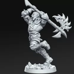 $5.00Varekh - Human hunter - 32mm - DnD