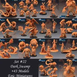 $59.90Dark Swamp Set / Marsh & Forest Encounters Collection / Pre-Supported