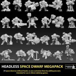 $6.00Headless 28mm Space Dwarf Megapack