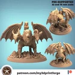 $6.90Three head Chimera 32mm and 75mm scale pre-supported