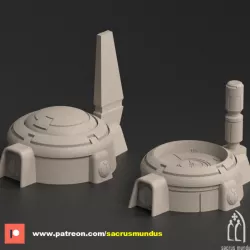$6.95Barracks. Futuristic Building. Terrain and Scenery for Wargames