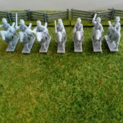 $6.9910 & 15mm Confederate Cavalry with Sabres