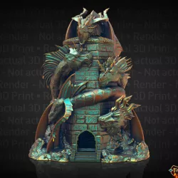 $6.99Tiamat Dice Tower - SUPPORT FREE!