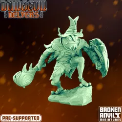 $7.00Dungeon Delvers Froggkin Army - Defender - STL 32mm