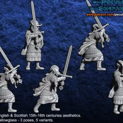$7.50Anglo-Scottish elfs - Medium armored infantry (Gallowglass)