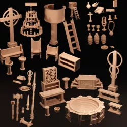 $7.50Church and Temple Objects and Props