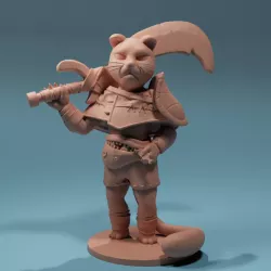 $8.00Brave anime cat 3D print model