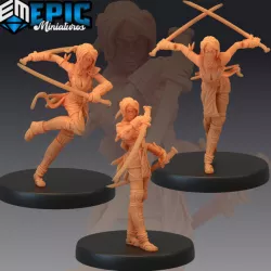 $8.90Kunoichi Set / Female Ninja / Japanese Shadow Warrior / Katana Woman Collection