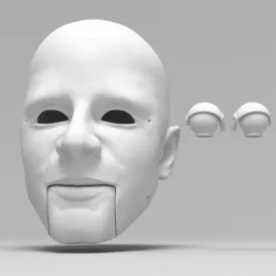 $8.99Marionette head with high forehead with moveable mouth, eyes and eyelids