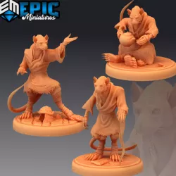 $9.90Ratfolk Sensei Set / Rat Martial Artist / Japanese Rodent / Monk Teacher Collection
