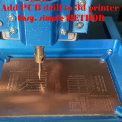 Add PCB drill and holder to 3d printer