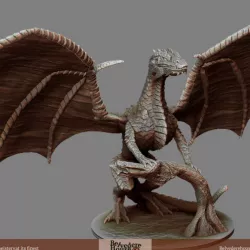 Adult Frost Dragon Pre-Supported Mini