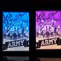 army bts lamp (lightbox)