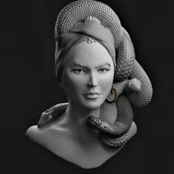 Beautiful Medusa, Bust