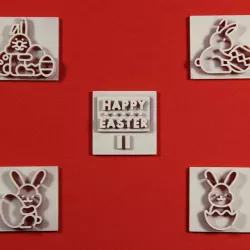 Bunny Easter Clay Embosser